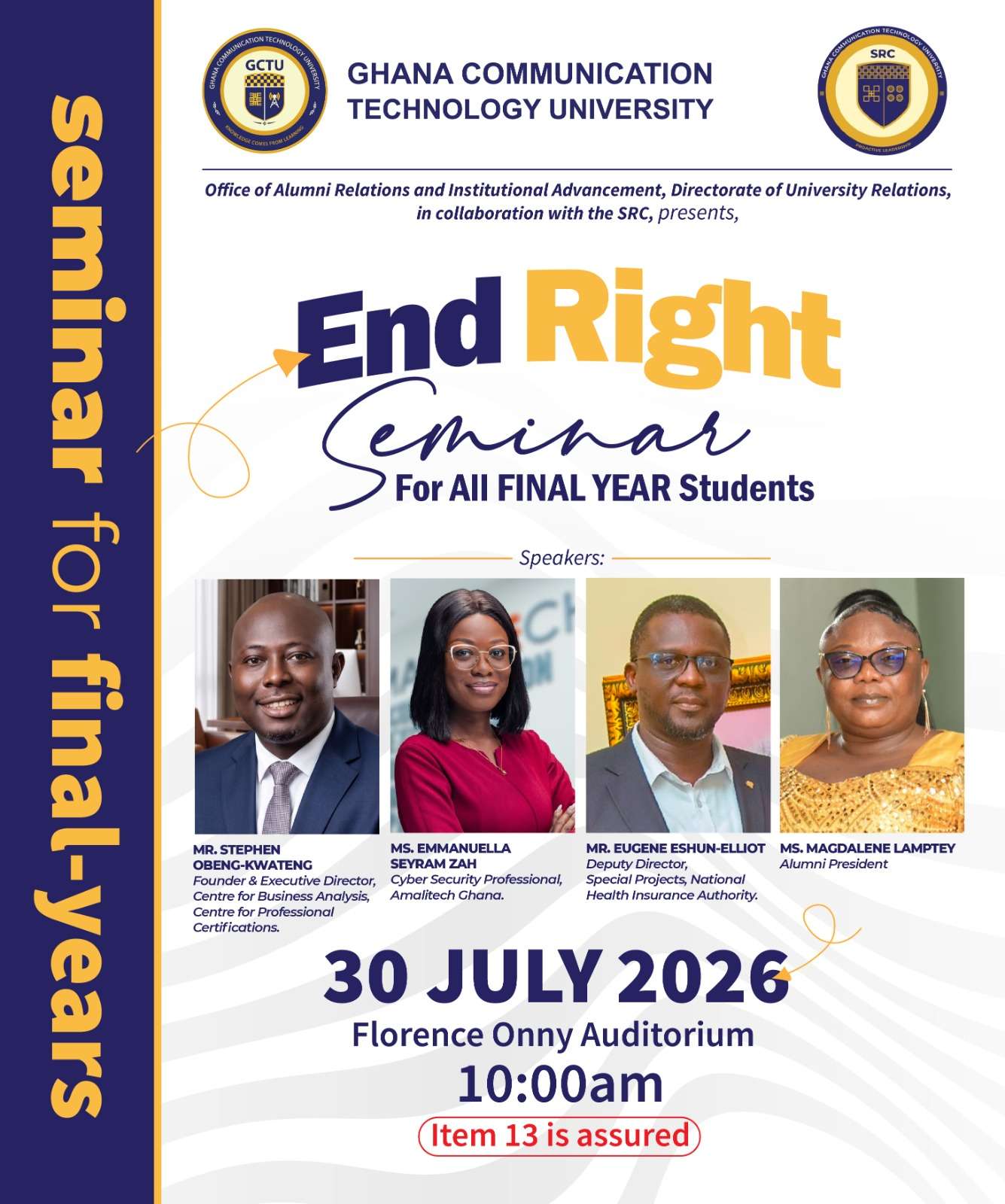 Invitation to End Right Seminar